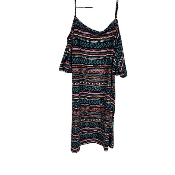 Women's Open Shoulder Bobbie Brooks Midi Dress Size 2X - Picture 2 of 5